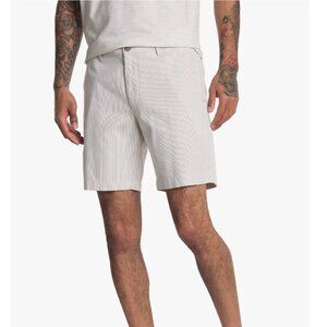 Tommy Bahama Menorca size 28 Shorts Stripe 8-Inch Chino Shorts Stone Khaki Gray